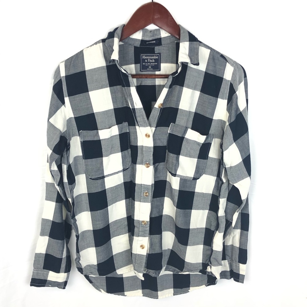 Abercombie Fitch Boyfriend plaid button down top